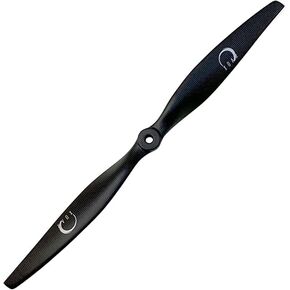 XOAR PJT1-E 16 Inch 2-Blade 1K Carbon Fiber Electric RC Airplane Propeller Prop for Electric Fixed-Wing RC Planes (16x7 Tractor)