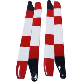380mm Carbon Fibre Main Rotor Propeller for Bell 206 RC Helicopter Remote Control Helicopter (2 Pairs of Propellers)