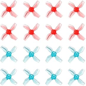 Gemfan 31mm Props 1220 4-Blade PC Propeller with 1.0mm Shaft Micro Whoop Drone Props for 0703-1103 Brushless Motor 16pcs 8CW 8CCW