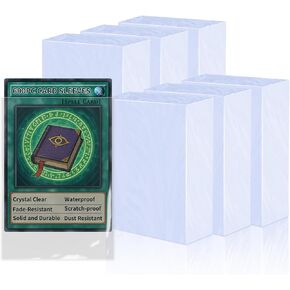 600 Counts Card Sleeves for Trading Cards, Clear Soft Penny Sleeves, Plastic Card Protectors for Standard Size MTG, TCG, Baseball, Football, Game Cards