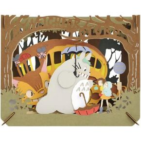 Ensky - My Neighbor Totoro - A Mysterious Encounter with Totoro, Paper Theater (PT-047N) - Official Studio Ghibli Merchandise