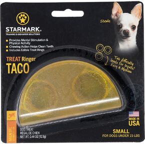 Starmark Treat Ringer Taco Toy for Medium Dogs