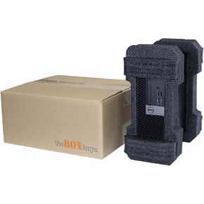 Universal Small Form Factor Desktop Computer Shipping Box, Secure and Protective SFF PC Shipping Box, EPE USA theBOXlarge