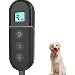 Anti Barking Device,3 in 1 Rechargeable Dog Barking Control Devices,Ultrasonic, LCD Screen Display Dog Bark Deterrent Safe for Human & Dogs up to 16.4 Ft Range Indoor & Outdoor(Black)