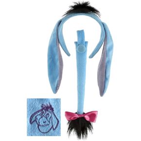 elope Disney Winnie the Pooh Eeyore Costume Kit - Headband with Ears & Stuffed Tail, Officially Licensed