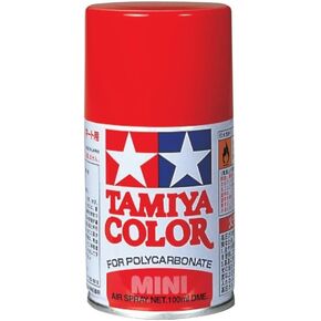 Tamiya 86002 Polycarbonate Spray PS-2 Red Model Paint