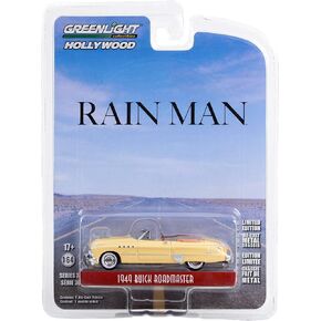 Toy Cars Charlie Babbitt's 1949 Roadmaster Convertible Cream Rain Man (1988) Movie Hollywood Series Release 36 1/64 Diecast Model Car by Greenlight 44960 C