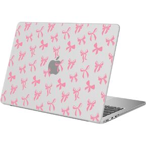 Compatible with MacBook Air 15 inch Case 2025 2024 2023 Release M3 A3114 M2 A2941, Cute Cherry Bow Protective Hard Shell Matte Cover for Mac Air 15