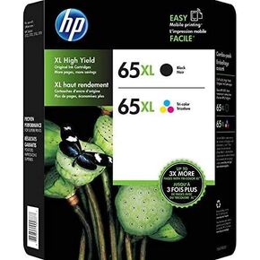 65XL High Yield Black and High Yield Tri-Color Inkjet Print Cartridges Kit