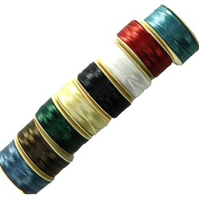 Nymo Nylon Seed Bead Thread Size B (8 Bobins 144 Yards Each) 0.008 Inch 0.203mm Spool 390 Yards Mixed Colors