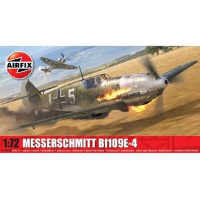 Level 1 Model Kit Messerschmitt Bf109E-4 Fighter Aircraft 1/72 Plastic Model Kit by Airfix A01008B