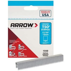 Arrow Ceiltile 17/32 inch Staples for T50 Stapler, Sold/Pack