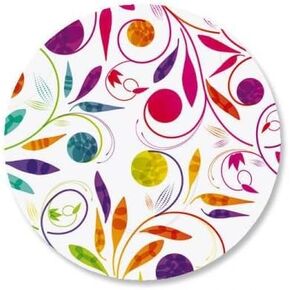Color Swirl Every Day Envelope Seals - Set of 144 1-1/2" Diameter Self-Adhesive, Flat-Sheet Every Day Sticker Seals