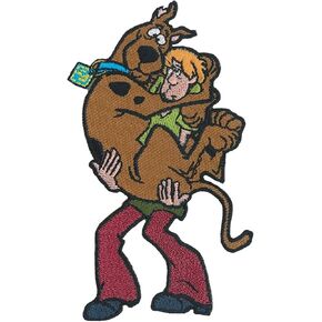C&D Visionary Doo Shaggy Holding Scooby Patch, Brown, Red