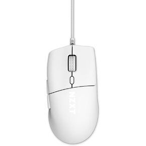 رفع NZXT 2 سيم | الفئران للألعاب مع كابل متماثل وسهل | تصميم خفيف 58 جرام | جهاز صوت 8K | المقاطعات البصرية | الاستشعار البصري PPP من 26K | فطائر PTFE 100% | بلانكو in Kuwait