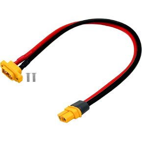 XT60E-F Female to XT60 Male Fixed Mount Cable Bulkhead Mount Cable Dust Cover for RC FPV Drone Lipo Battery