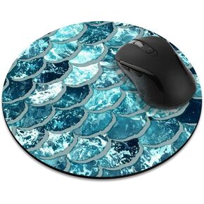 Non-Slip Round Mousepad, FINCIBO Red Ladybug Mouse Pad for Home, Office and Gaming Desk