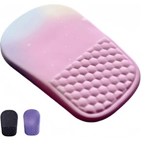 Ergonomic Mouse Pad with Wrist Rest - Memory Foam Cushion with Wrist Support, Non-Slip Base & Lycra Surface, Comfortable One-Piece Mouse Hand Rest Inclined Design for Office & Gaming (Black Star)