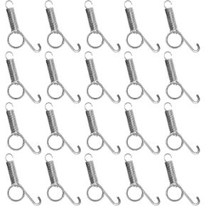 20 PCS Rabbit أقفاص الباب المعدني إصبع الزنبرك خطاف الأليف متعدد الأطراف مقفات الألياف الأليفة مزلاج الباب لتثبيت الأرنب ، الطيور ، القوارض ، خنزير غينيا ، الهامستر ، قفص القنفذ الببغاء