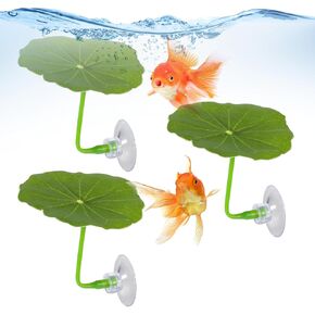 3 Pcs Betta Fish Leaf Hammock Soft Aquarium Decor Plastic Plants Practical Resting Spot Betta Fish Tank Decoration for Sleeping Resting Hiding Playing