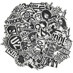 Cool Punk Iron on Patches, Rock Style Patches Embroidered Iron-on/Sew-on Applique for Clothes, Hat, Backpack, Jeans, Jacket, Stocking and More
