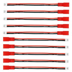 10pcs JST to PH2.0 2Pin Adapter Cable 22AWG Wire for SCX24 Battery Adapter E-Flite 120 SR, Blade mCP-X, RC Car Batteries