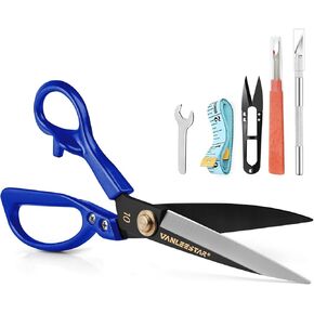 Fabric Scissors 10'' Dressmaker Shears - Professional Grade Dressmaker Shears, Sharpest Sewing Scissors for Denim, Leather, Sewing, Embroidery and Crafts, etc