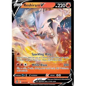 Reshiram V - 024/195 - Ultra Rare - Silver Tempest - NM/M