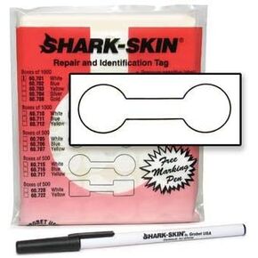 1,000 Pack Shark-skin Jewelry Repair and Identification Tags White 60.701