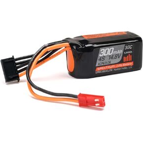 Spektrum Accessories 4S 14.8V 300mAh 30C LiPo Battery, SPMX3004SJ30
