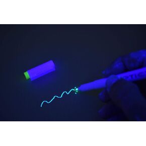 Opticz Invisible UV Blacklight Reactive Fine Tip Ink Marker (Invisible UV Yellow)