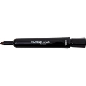 STAPLES 10403CT DuraMark Permanent Marker, Chisel Point, Black, Bulk (10403CT)