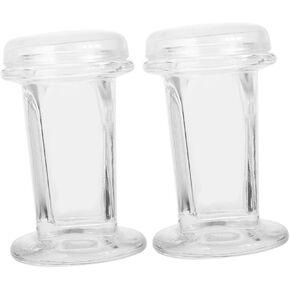 PRETYZOOM 2pcs Glass Staining Tanks for Lab and Home Jar Lid Included Jar Lid Vial Storage Containers