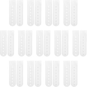 uxcell Hat Snap Replacement, PE Snapback Extender Adjustable Hat Cap Snap Buckle Repair Strap with 7 Holes
