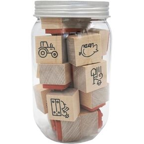 Farm Jar of Wood Stamps by Recollections™