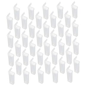 Aboofan 50pcs Glass Slide Storage Box حامل شريحة مرضية مع قنوات زاهية لسهولة إزالة المواد لعينات المجهر