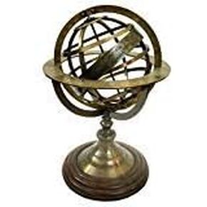 NAGINA International 08 Intovel Globe (الانتهاء من النحاس العتيقة)