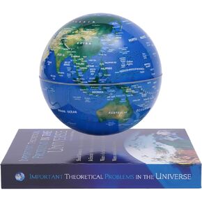 Floating Globe, LED Light Magnetic Levitating Globe with Book Shaped Base,360° Rotating Geographic Globe World Map for Home Office Decor, Cool Tech Gift for Kids, Teacher