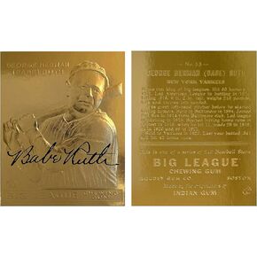 Babe Ruth 1933 Goudey Topps Gold Card Sculptured #53 Rookie New York Yankees Signature Series