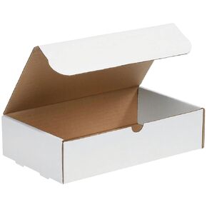 BOX USA BML1683 Literature Mailers, 16" x 8" x 3", White (Pack of 50)