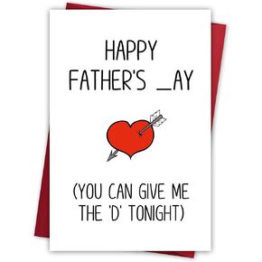 Fathers Day Card Gifts for Dad Husband from Daughter Son Kids Wife, Personalized Happy Father's Day Cards Gift Ideas, Funny Best Dad Gifts for Papa Father New Daddy Step Bonus Dads
