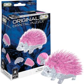 BePuzzled, Hedgehog Original 3D Crystal Puzzle, Perfect for Puzzlers Ages 12 and Up, Challenging to Complete and Beautiful to Display, Collect Them All