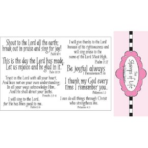 Christian Stamps for Card-Making and Scrapbooking Supplies by The Stamps of Life -Praise4Him Scripture Sentiments