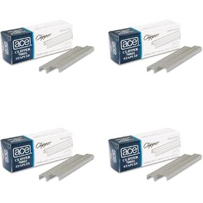 Ace Office Products 70001 Staples, Undulated, For 07020 Clipper Plier, 5000/BX, 4 Packs