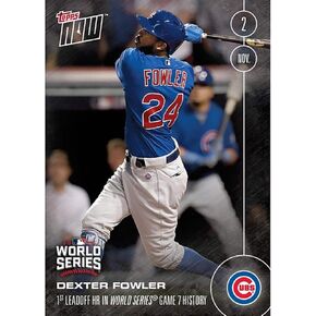 MLB Chicago Cubs Dexter Fowler #656A 2016 Topps Now Trading Card