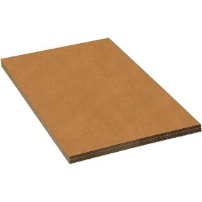 Premium Corrugated Cardboard Sheets 24" X 36" - 30 per Bundle - Flat Packaging Pads - Kraft Double Face - Quantity 30 Pack - For Packing, Mailing, Inserts or Krafts (24x36)