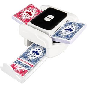 BEE&FLOWER Card Shuffler - Automatic Card Shuffler Low Noise Rechargeable Portable Card Shuffler 1-2 Decks for Poker/UNO/Blackjack/Skip-Bo/Phase 10