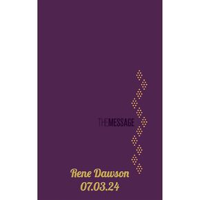 Printualist Personalized Gift Bible with Custom Vinyl Text, The Message Deluxe Gift Bible, Hosanna Teal, Faux Leather