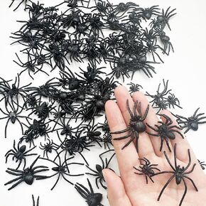 120 Packs of 4 Types Spider,Plastic Spiders,Fake Bugs Fake Spiders,Realistic Spider Prank