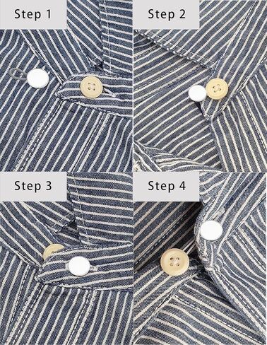 8Pcs Collar Extenders for Mens Shirts Button Extender Soft Elastic Extenders for Neck Tie Dress Coat Silver Tone in Kuwait